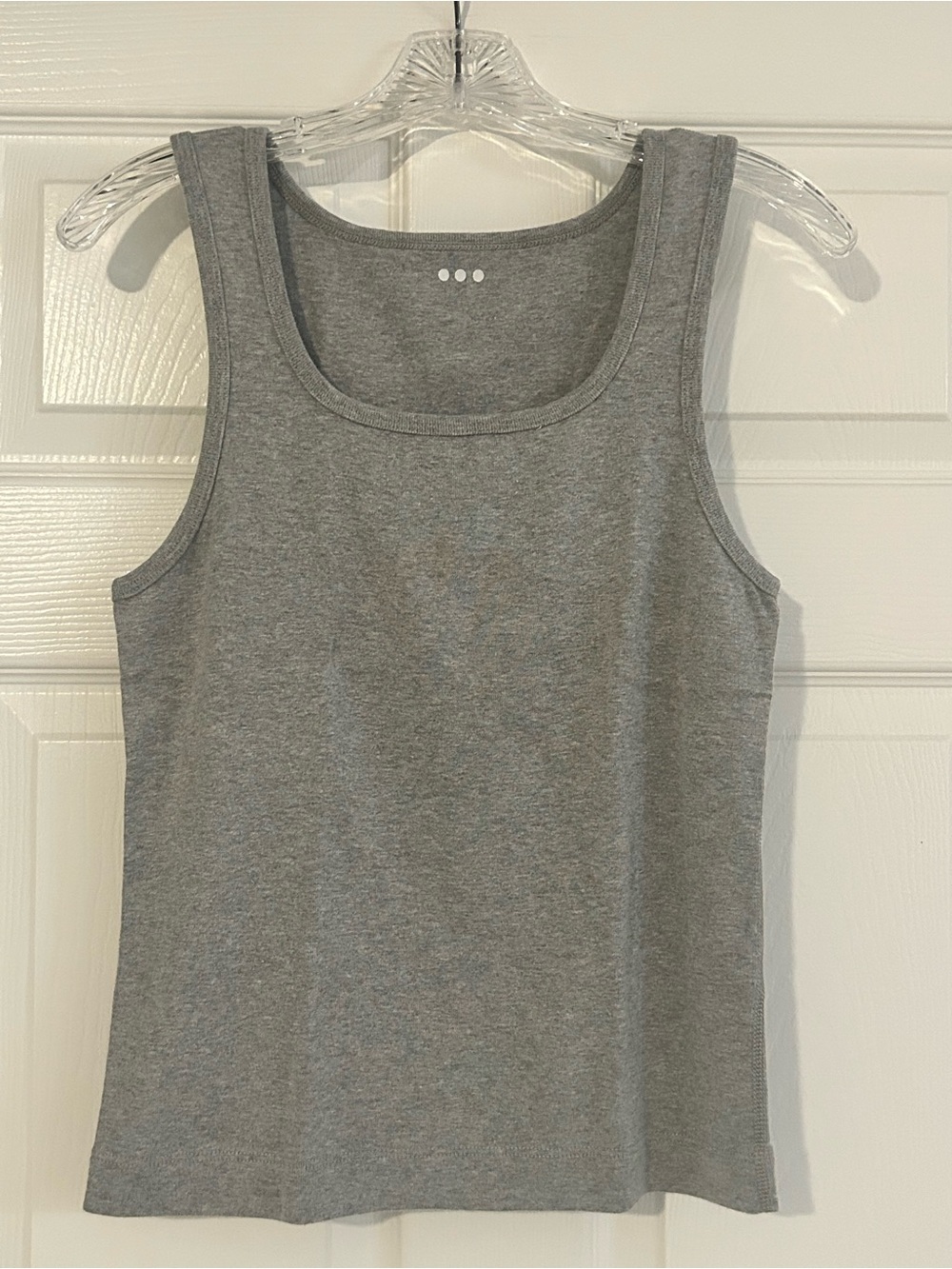 Three Dots Vintage Gray 100% Combed Cotton Tank Top XL